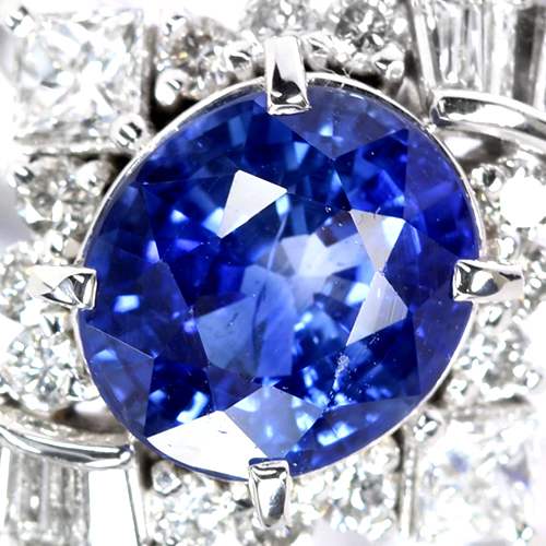 人気満点 D0.26ct- 天然サファイア リング 1.4ct✨ ダイヤモンド