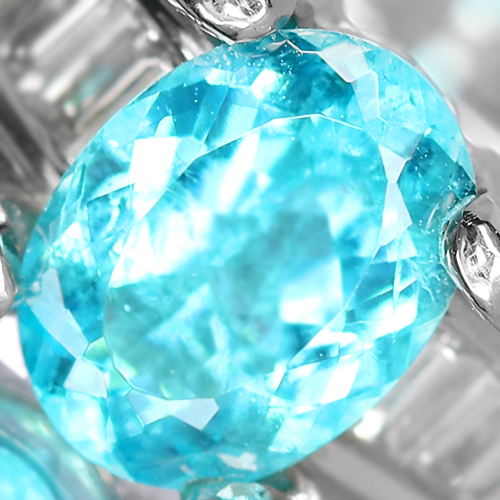 パライバトルマリン0.85ct ダイヤモンド0.22ct プラチナ リング（指輪