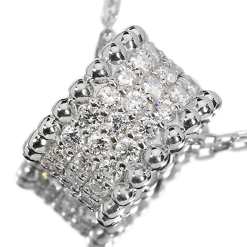 ダイヤモンド1ct パヴェ プラチナ ネックレス【品質保証書/宝石鑑別 