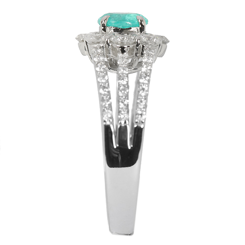 第17回抽選販売＞ブラジル産パライバトルマリン0.59ct ダイヤモンド0.8