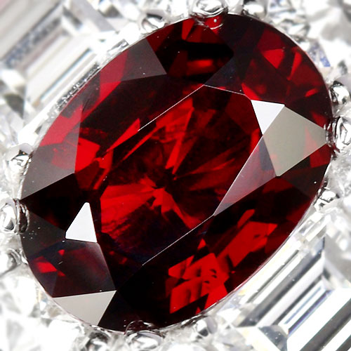 非加熱ピジョンブラッドルビー3ct ダイヤモンド3.9ct プラチナ リング ...