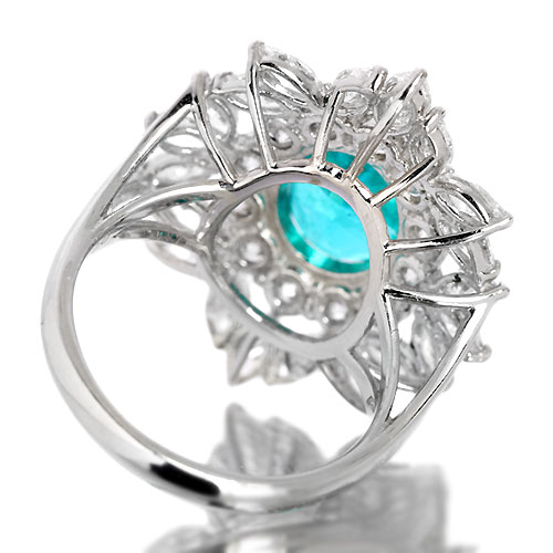 ブラジル・バターリャ産パライバトルマリン2.3ct ダイヤモンド