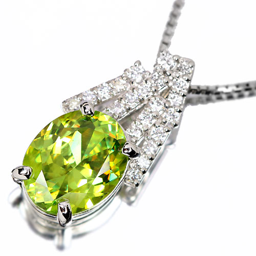 独特な店 第18回抽選販売＞スフェーン2.3ct ダイヤモンド プラチナ アクセサリー