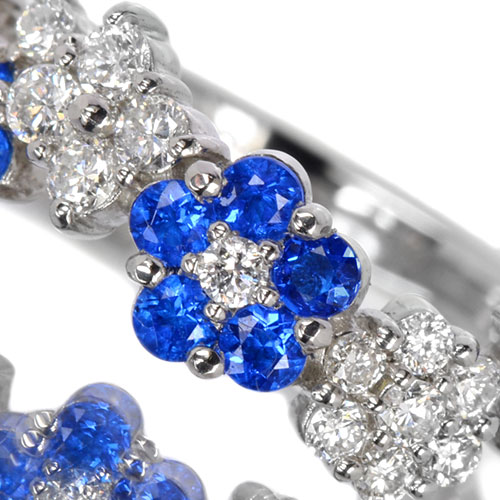 GSTV 希少　アウイナイト　ダイヤモンド　フラワー　プラチナリング　PT950 GSTV 希少 アウイナイト ダイヤモンド フラワー プラチナリング