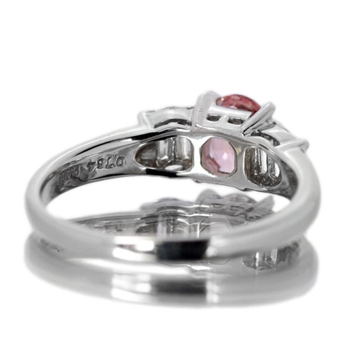 第19回新春大抽選販売＞パパラチアサファイア0.76ct ダイヤモンド