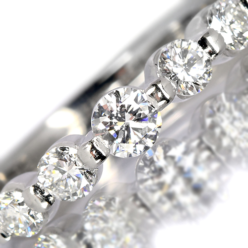 第23回抽選販売＞ダイヤモンド0.5ct エタニティ プラチナ リング（指輪 
