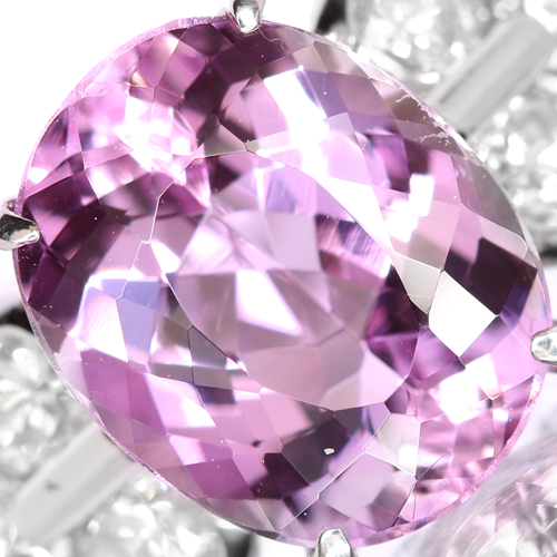 ピンクインペリアルトパーズ3.2ct ダイヤモンド0.56ct プラチナ リング ...