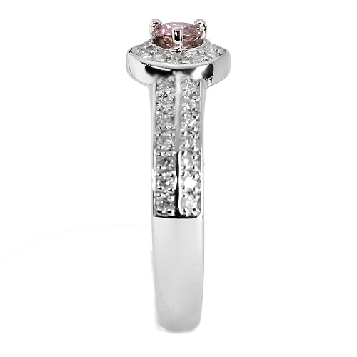 ピンクダイヤモンド 0.147ct/FP/I-1 ダイヤモンド プラチナ リング 