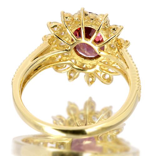 グレープガーネット 4.02ct パープルガーネット ペアシェイプ