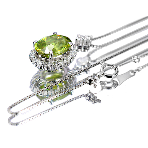 第29回抽選販売＞スフェーン3ct ダイヤモンド0.5ct プラチナ