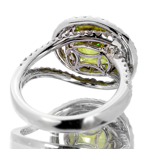 スフェーン3.7ct ダイヤモンド0.8ct プラチナ リング（指輪