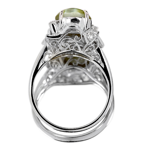 第85回抽選販売＞クリソベリルキャッツアイ 3.1ct ダイヤモンド
