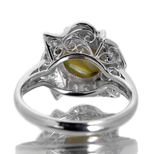 第85回抽選販売＞クリソベリルキャッツアイ 3.1ct ダイヤモンド