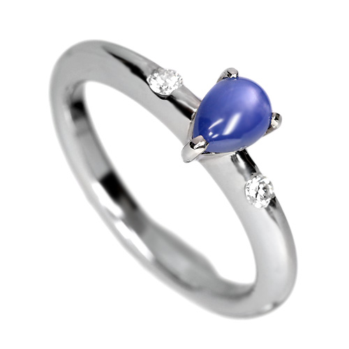 第85回抽選販売＞スターサファイア 0.8ct ダイヤモンド プラチナ