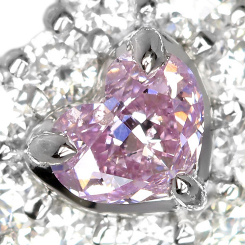 ハートシェイプ0.2×ピンクダイヤモンド0.02 リング(明日まで限定価格)