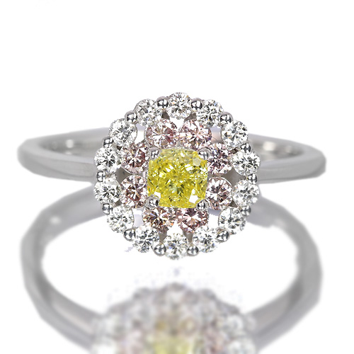 送料無料 いくらから FVY イエローダイヤモンド 0.28ct/ファンシーヴィヴィッド アクセサリー