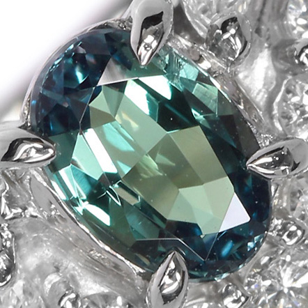 ブラジル産アレキサンドライト0.5ct ダイヤモンド0.4ct プラチナ