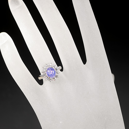 第86回抽選販売＞スターサファイア2.9ct ダイヤモンド プラチナ