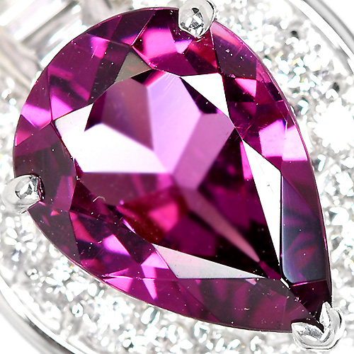 プラチナガーネットリング マリガーネット グロシュラーガーネット プラチナ指輪 0.347ct