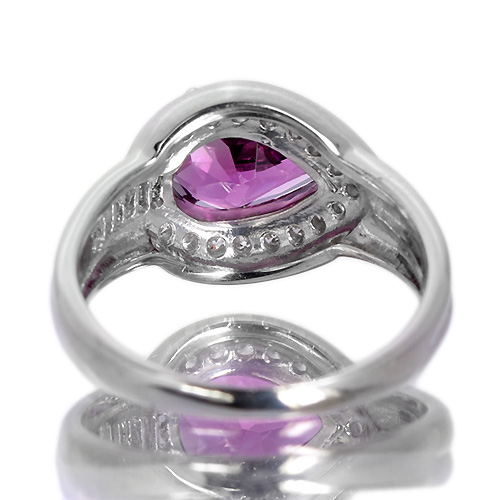 プラチナガーネットリング マリガーネット グロシュラーガーネット プラチナ指輪 0.347ct