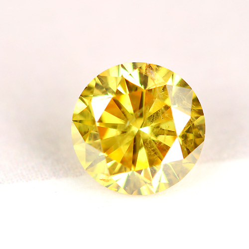 イエローダイヤモンド0.29ct/FANCY VIVID YELLOW/I-1【品質保証書/中央