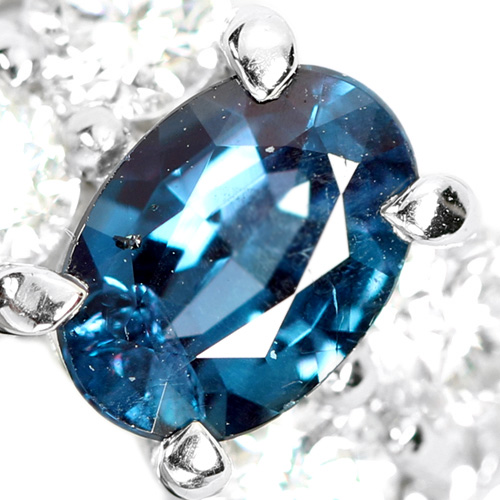 ブラジル産アレキサンドライト 0.38ct ダイヤモンド プラチナ リング 