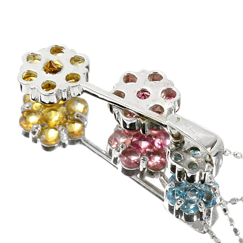 マルチカラー ブルートパーズ/ピンクトルマリン/シトリン