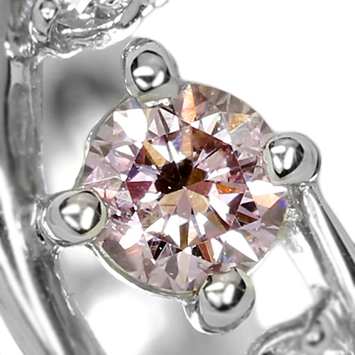 ピンクダイヤモンド 0.09ct/FPP ダイヤモンド プラチナ リング（指輪