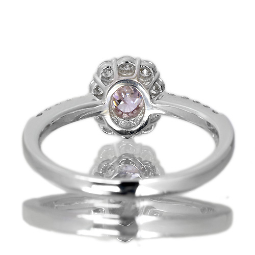 ピンクダイヤモンド 0.3ct/FPP ダイヤモンド0.4ct プラチナ リング