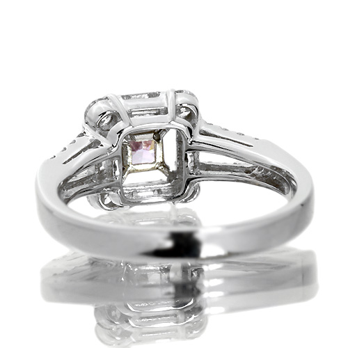 ピンクダイヤモンド 0.3ct/FPP ダイヤモンド0.4ct プラチナ リング