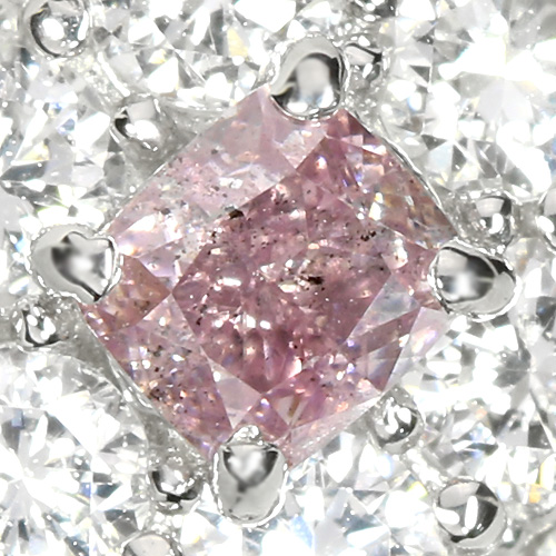 (R0917-4)『Fancy Pink』ピンクダイヤモンド　2-0.036ct