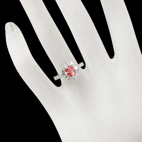 【国産安い】1.59ctサファイア0.95ctダイヤモンドプラチナリング指輪 アクセサリー
