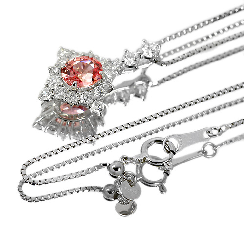 パパラチアサファイア 0.8ct ダイヤモンド 0.4ct プラチナ パパラチアサファイア 0.8ct ダイヤモンド 0.4ct プラチナ