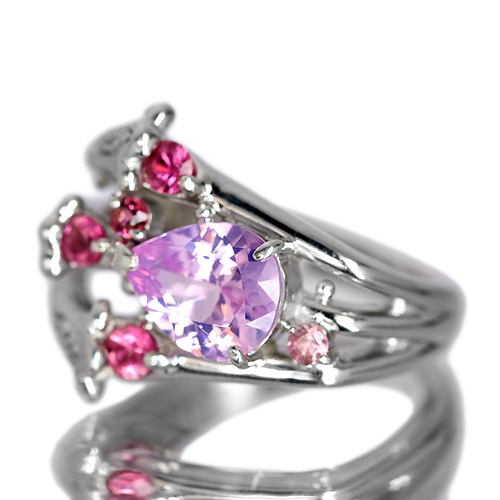 ラベンダーピンクスピネル 1.3ct (非加熱無処理) ピンクトルマリン