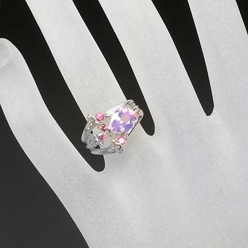 ラベンダーピンクスピネル 1.3ct (非加熱無処理) ピンクトルマリン