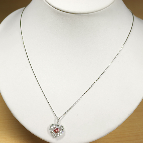 第104回抽選販売＞非加熱パパラチアサファイア 0.5ct ハート