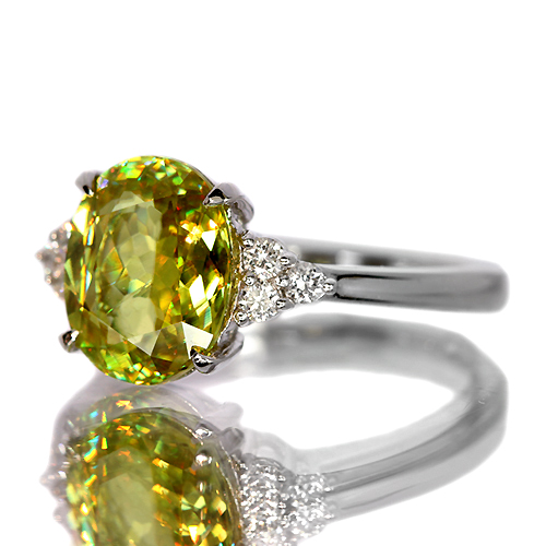 スフェーン5.18ct|鑑別書あり|オーバルカット|SPH-190902