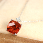�A���f�V�� 0.7ct �_�C�������h �z���C�g�S�[���h �l�b�N���X