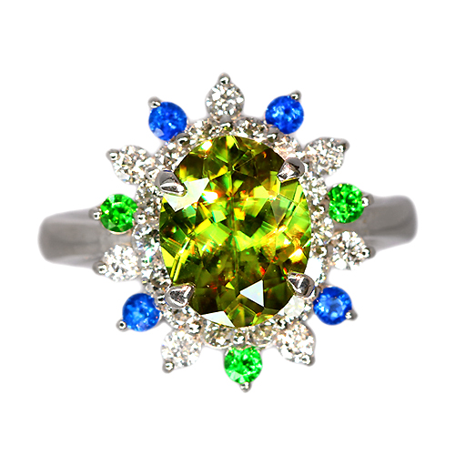 第110回抽選販売＞スフェーン 2.4ct アウイナイト＆デマントイド