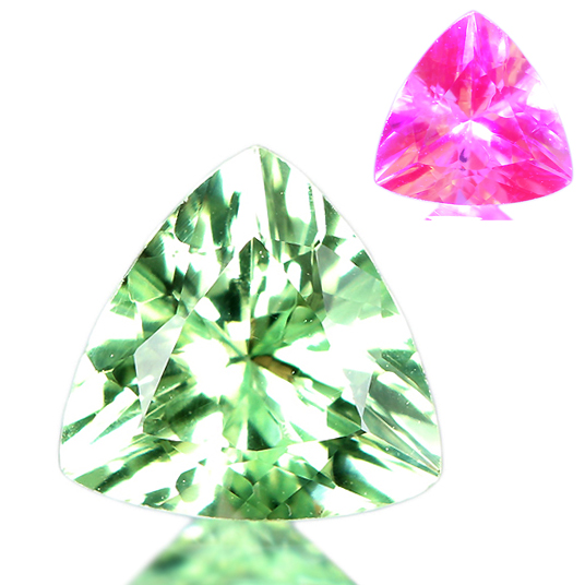 タンザニア産UVタイプミントクリソベリル 0.77ct【品質保証書付】 即納