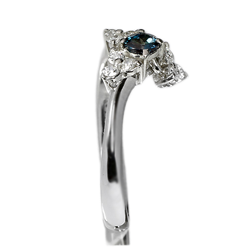 gemCERLY プラチナリング アレキサンドライト 第113回抽選販売＞ブラジル産アレキサンドライト 0.2ct ダイヤモンド