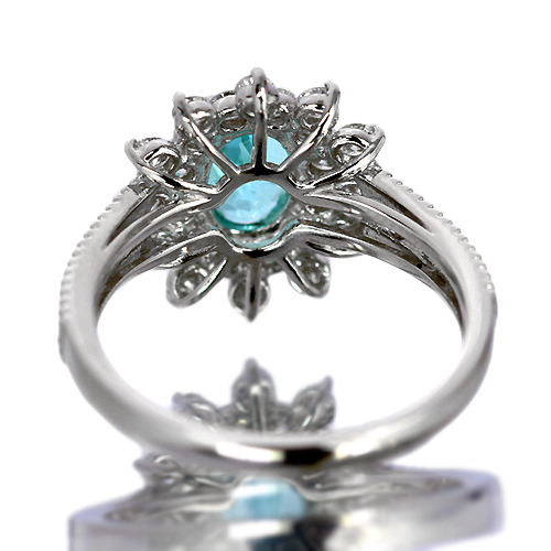第114回抽選販売＞パライバトルマリン 0.9ct ダイヤモンド プラチナ
