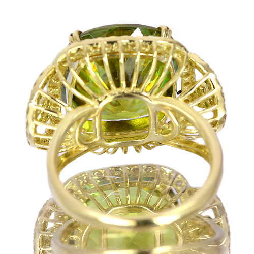 スフェーン 11.8ct デマントイドガーネット ダイヤモンド