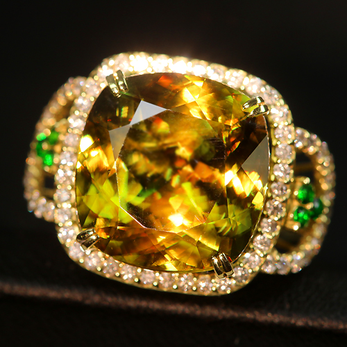 イラン産デマントイドガーネット 0.30ct 3.95mm ラウンドルース