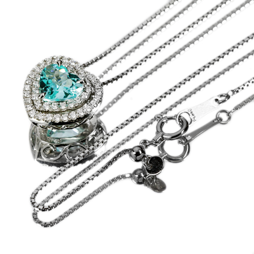 第118回抽選販売＞パライバトルマリン 0.8ct ハートシェイプ