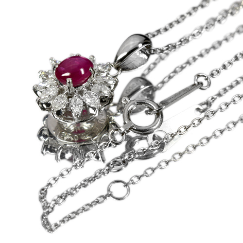 第118回抽選販売＞ミャンマー産スタールビー 0.5ct ダイヤモンド