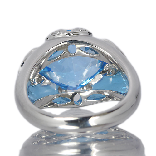 専用JA176☆高級 スイスブルートパーズ4.86ct D ヘッド 鑑付