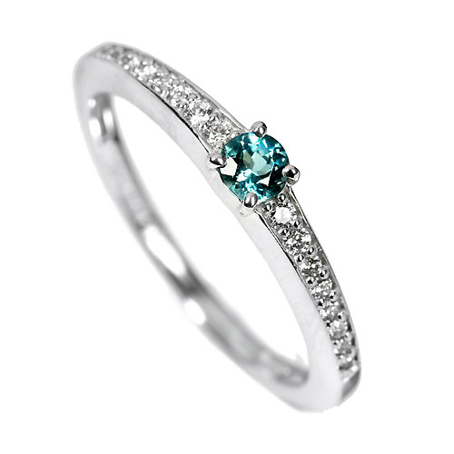 グランディディエライト0.14ct ダイヤモンド プラチナ リング（指輪