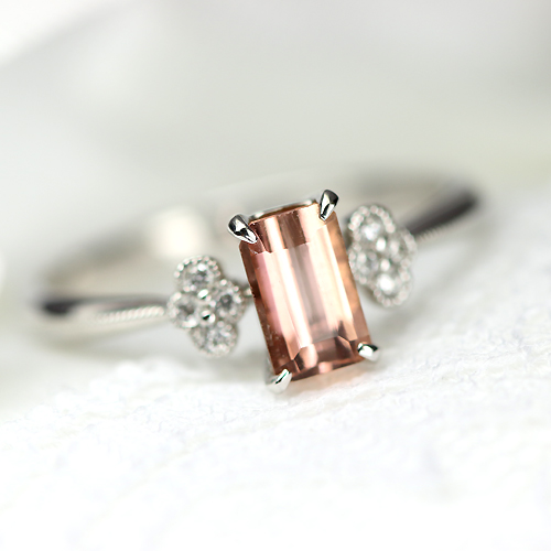 Ptインペリアルトパーズ　ダイヤモンドリング　プラチナ　ダイヤ 楽天市場】インペリアルトパーズ 0.42ct リング 12号 PT900