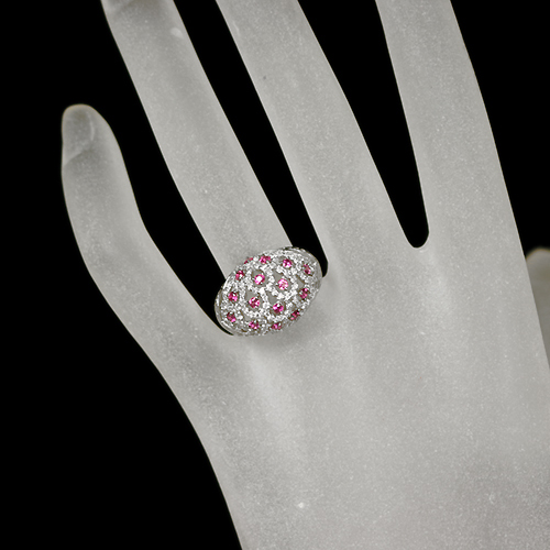 ルビー 0.5ct ダイヤモンド プラチナ リング(指輪)【品質保証書/宝石